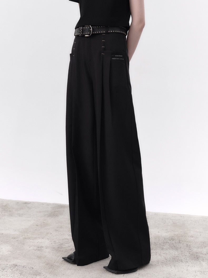 DOUBLE-PLEATED PANTS