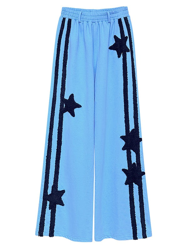 Five-pointed Star Decoration Wide-leg Sweatpants