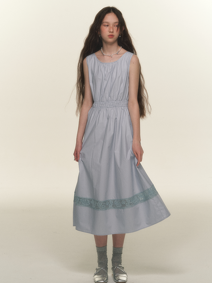 2 웨이 멜빵 레이스 긴 일체형