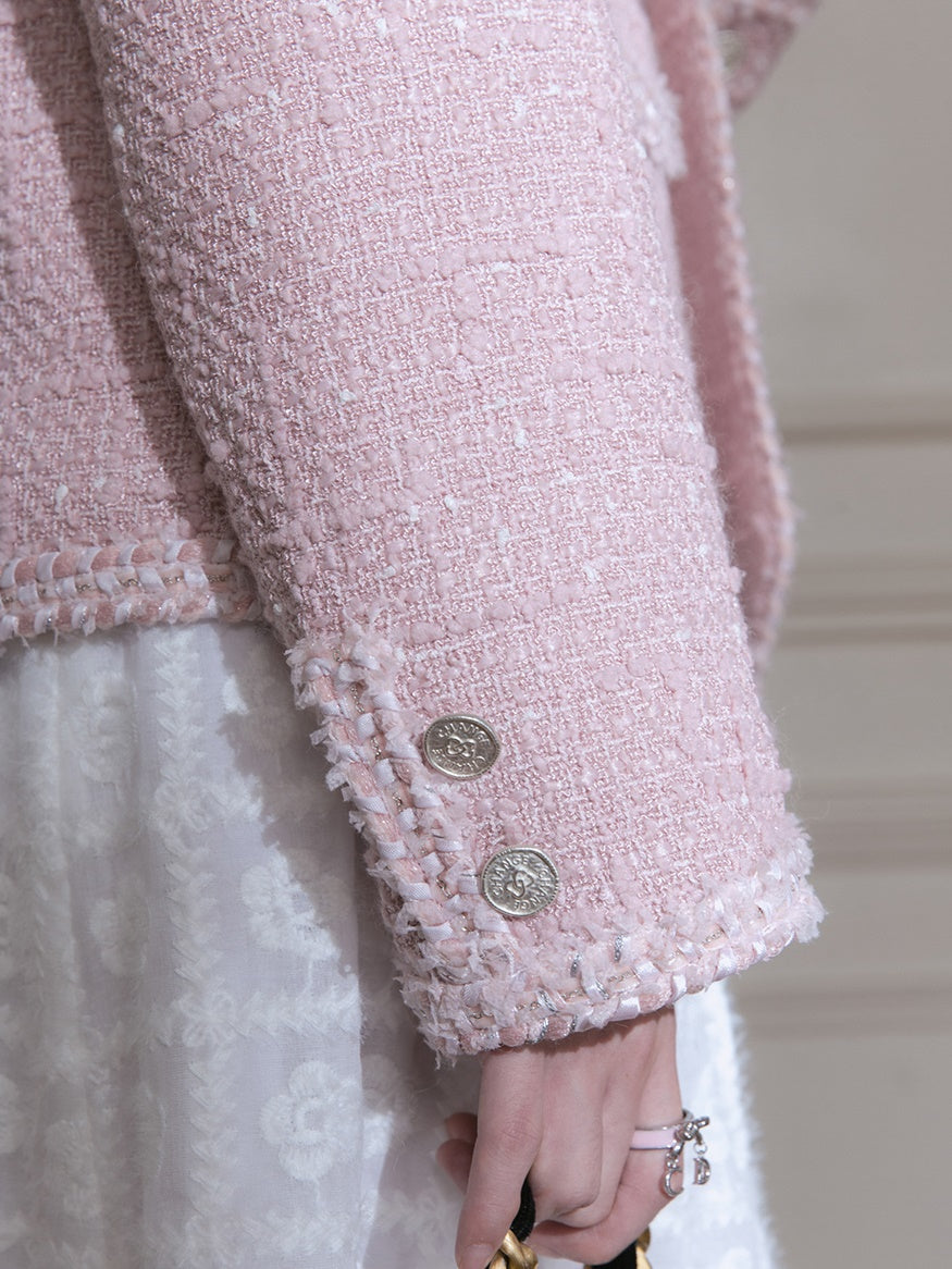 Girly V-Neck Tweed Taste Jacket