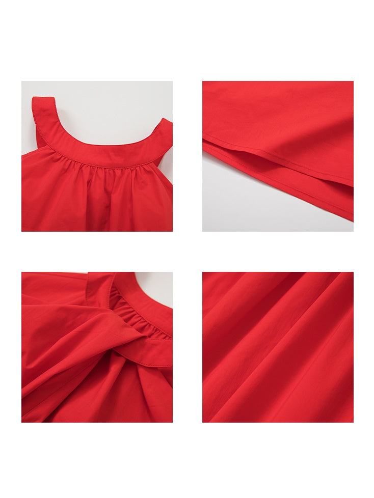 Hanging Neck Large Swing Dress
