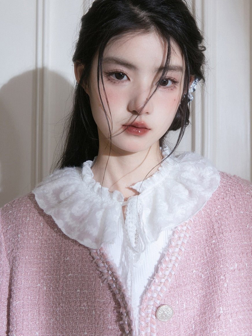 Girly V-Neck Tweed Taste Jacket