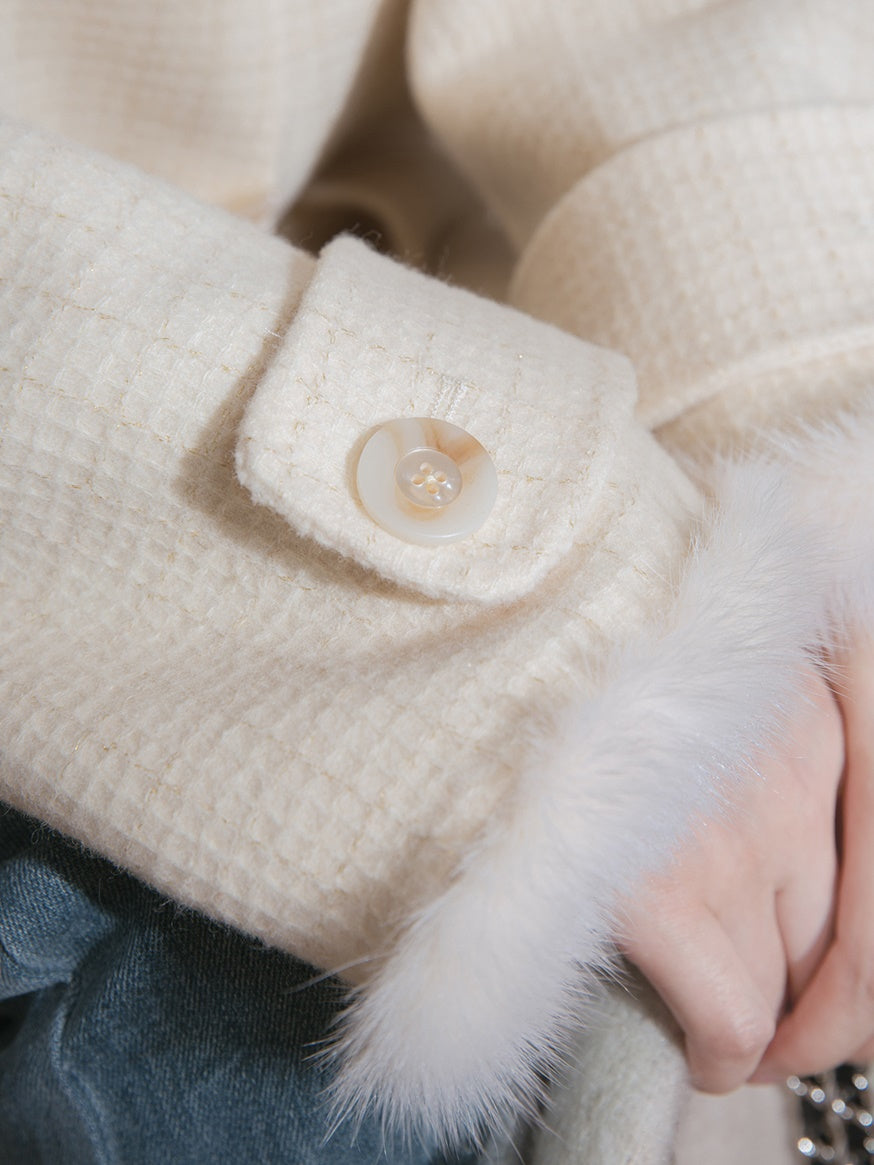 Fur Edge Doll Collar Coat