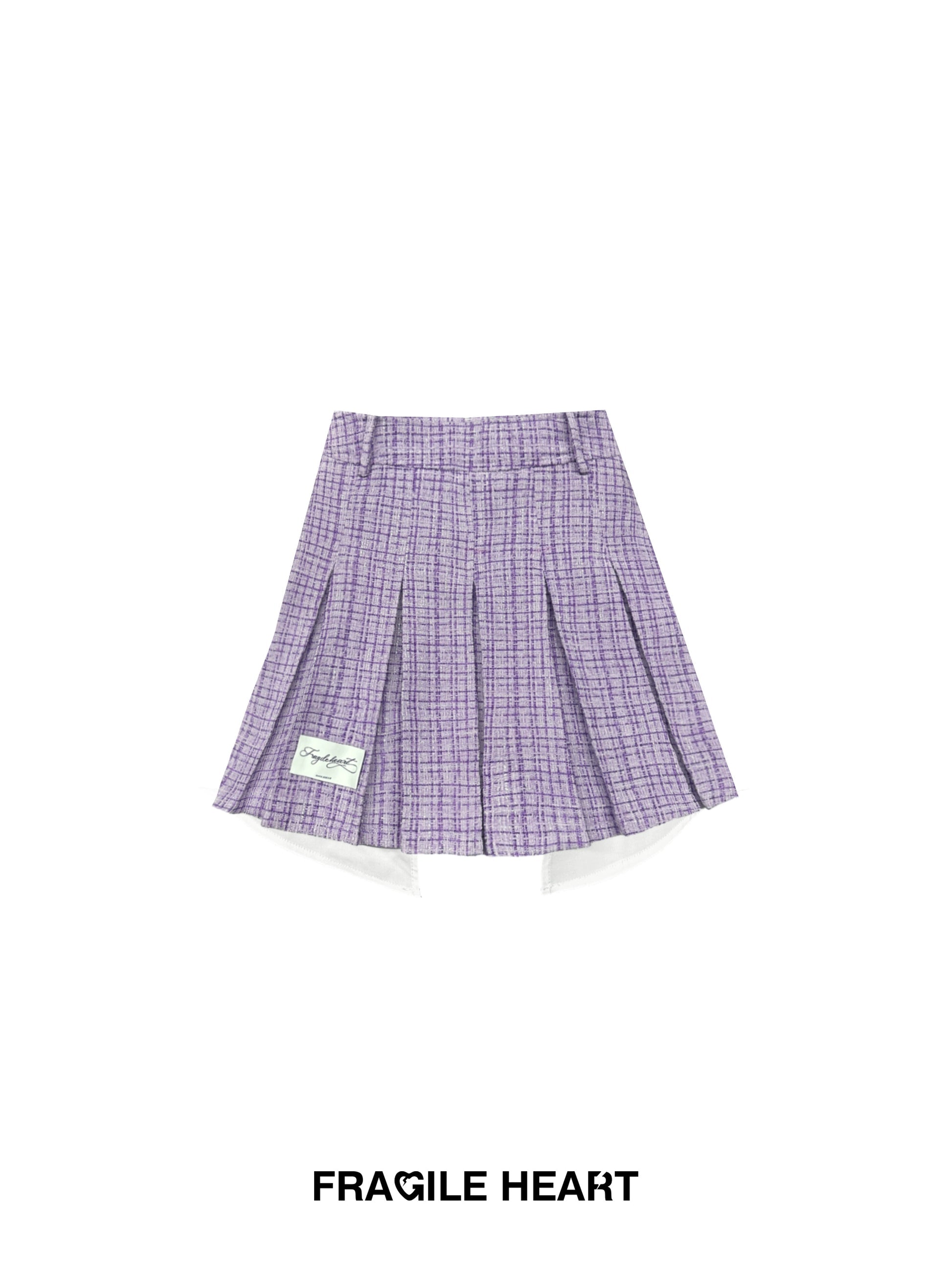 Small Fragrance Style Layered Design Jacket & Pleated Skirt