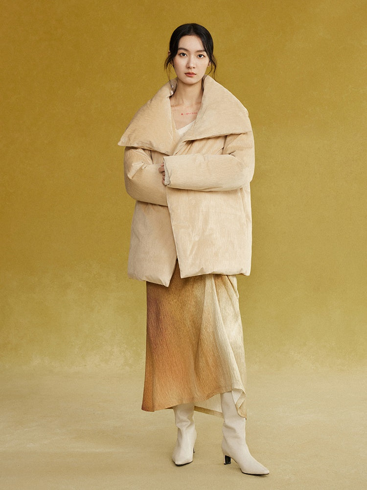 Loose High-Neck Down Jacket