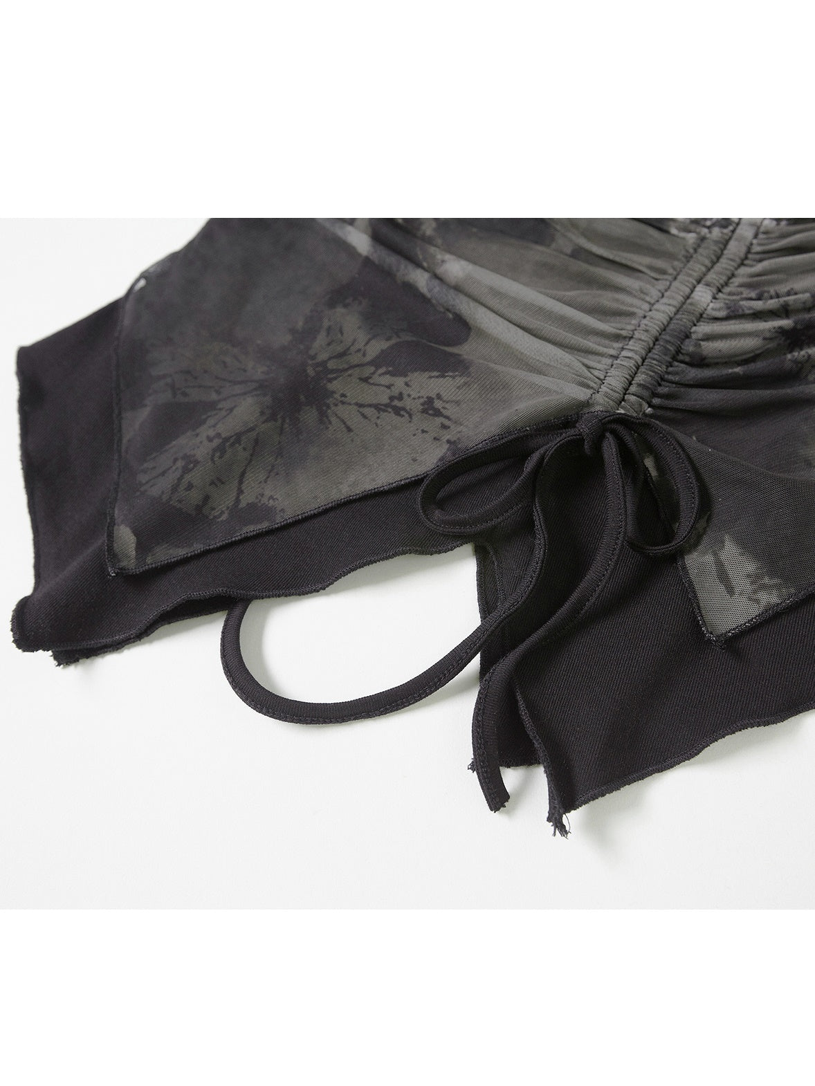 Punk Butterfly Mesh Suspenders Top