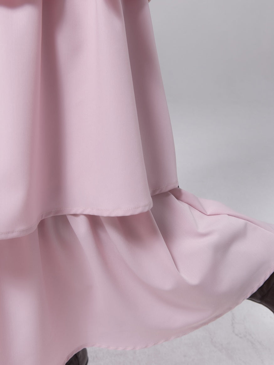 Kontrastfarbe Hosenteil Kleid & Ausschnitt Rabten-Bottom-Hemd Setup