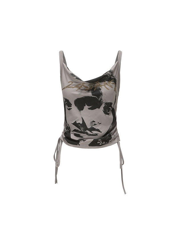 Print Cropped Camisole