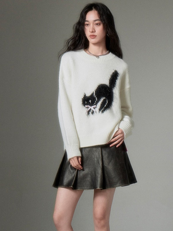 Chat pull rond