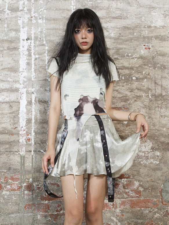 레이어드 반팔 투피스 티셔츠