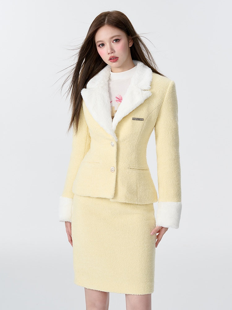 Plushe Waist Shape Jacket & Skirt