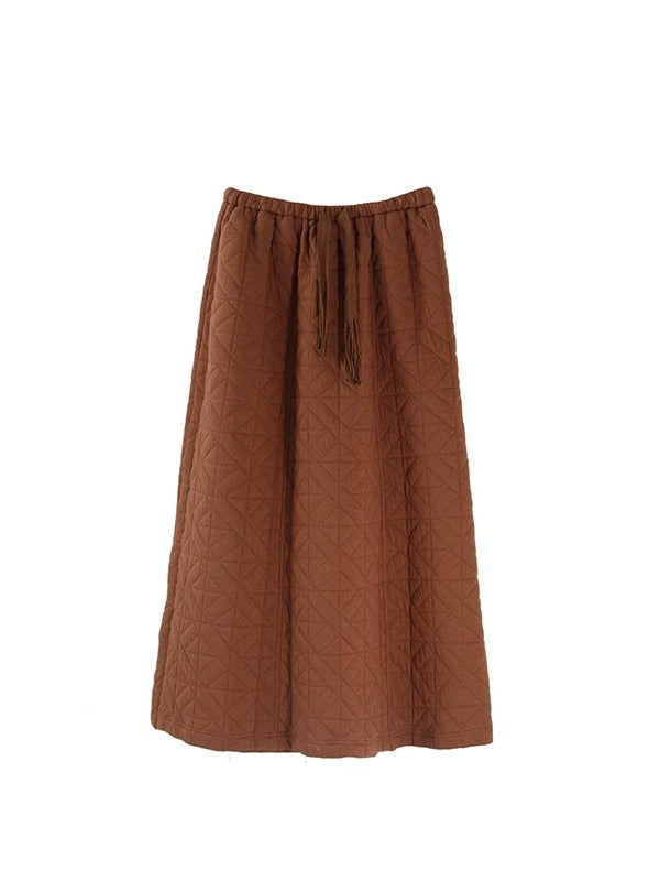 Gesteppte Textur Schweiß Hoodie Pullover & Rock