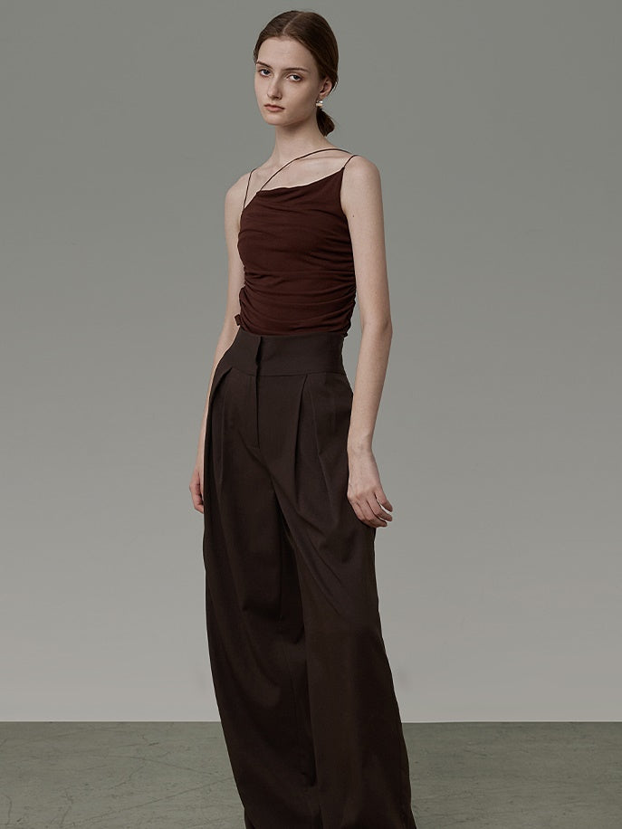 Slanted Shoulder Design Camisole