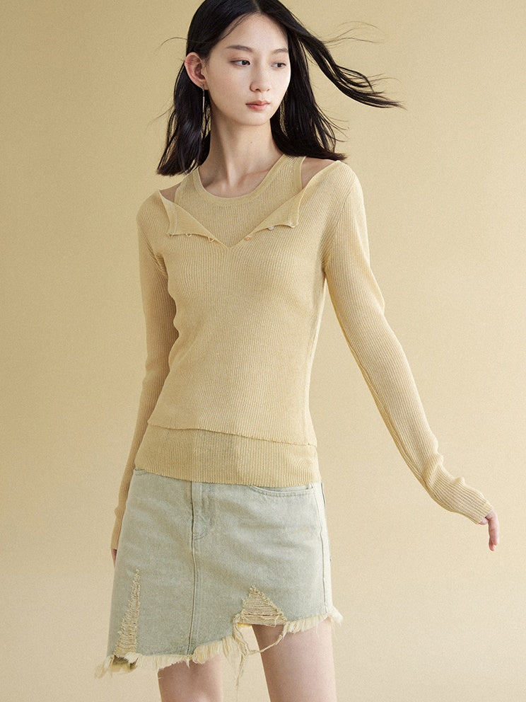 Tank Top & Pullover zweiteiliger Pullover