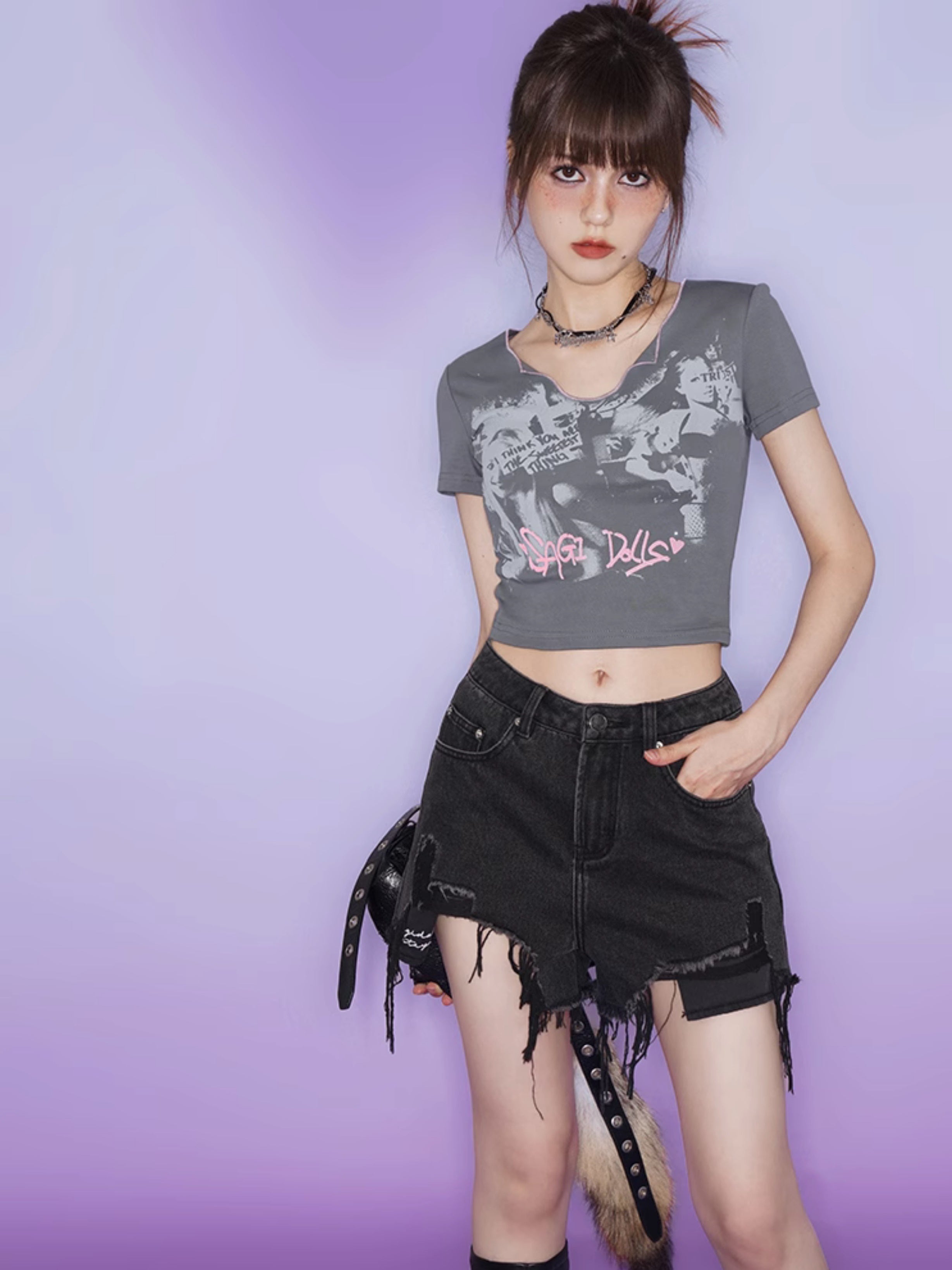 Print Short T-shirt
