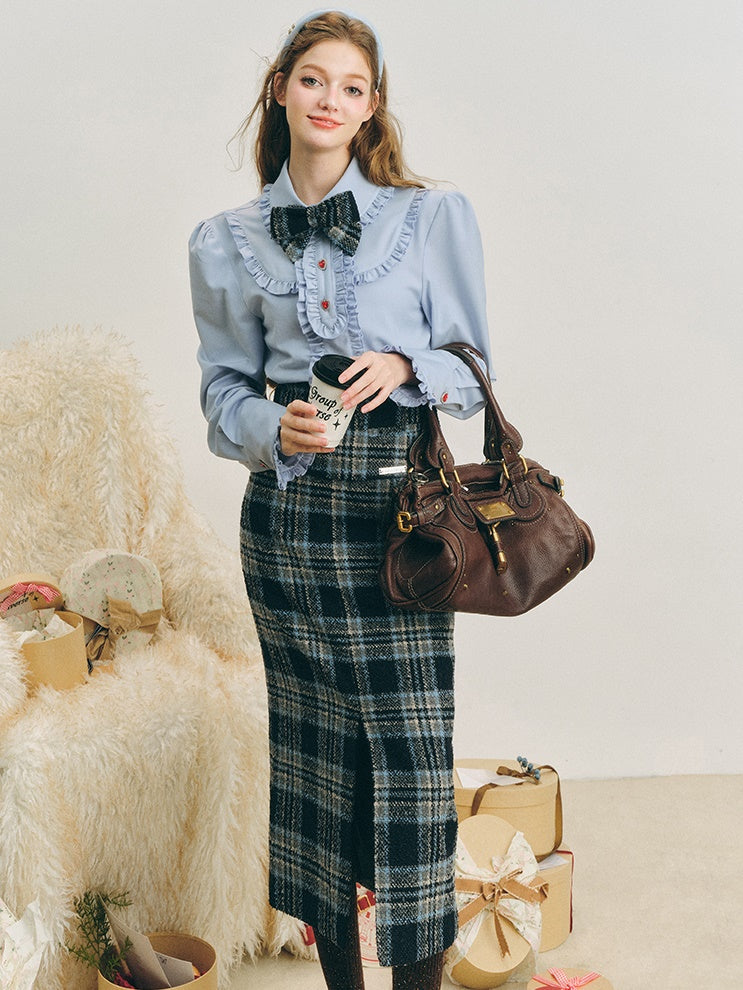 Preppy Rackspitzenhemd