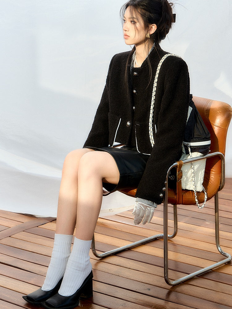 Mattes Lederrock strecken