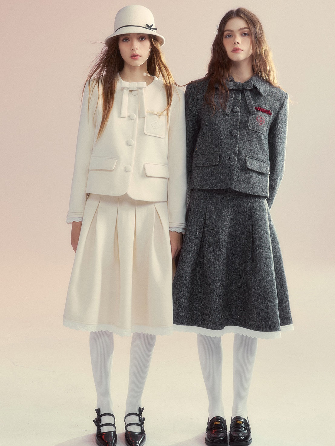 Ruban à broderie Veste courte et jupe plissée de la longueur