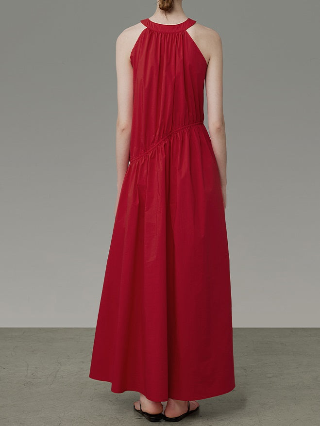 Hanging Neck Large Swing Dress