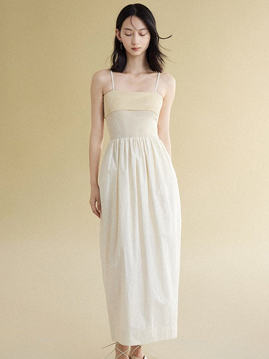 Pit Bar Splicing Suspender Dress