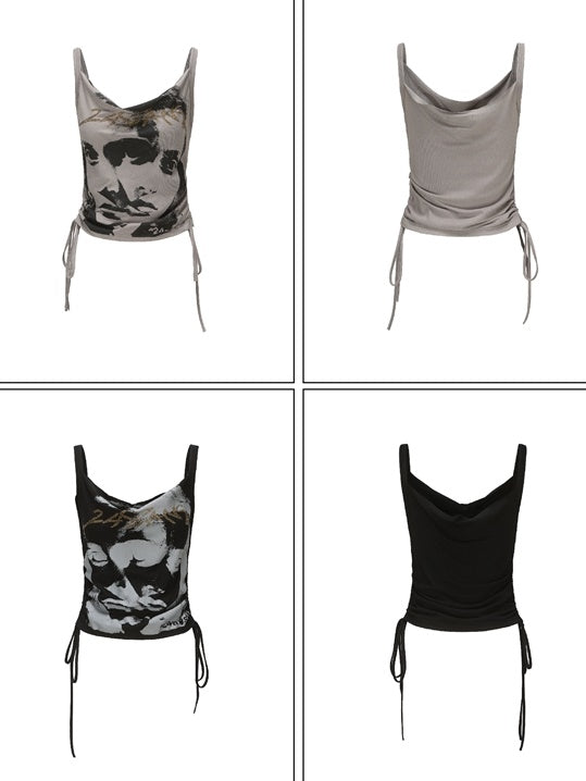 Print Cropped Camisole