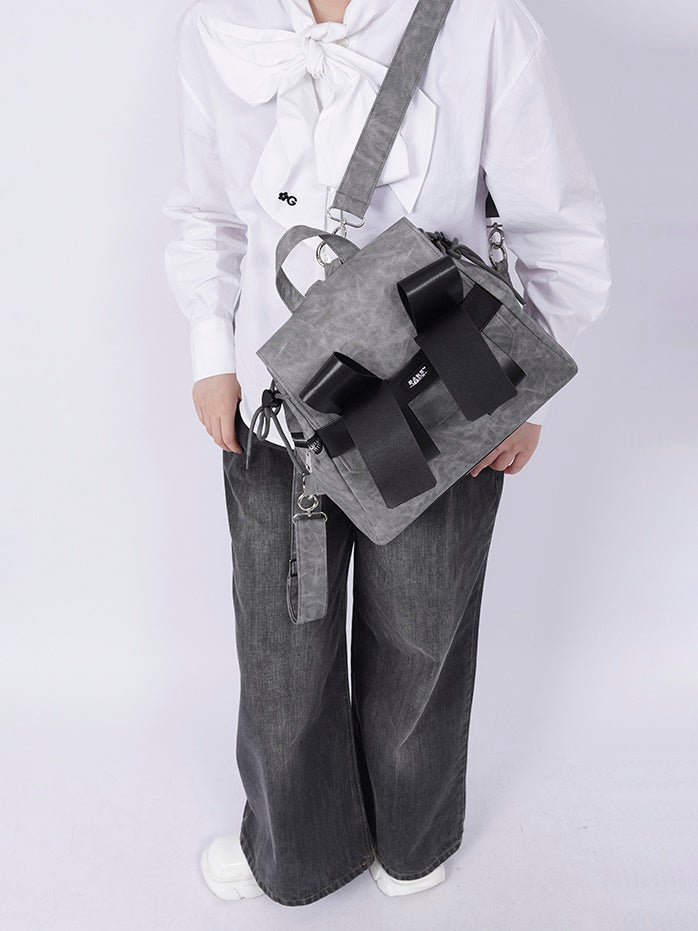 데님 활 대용량 2 웨이 백