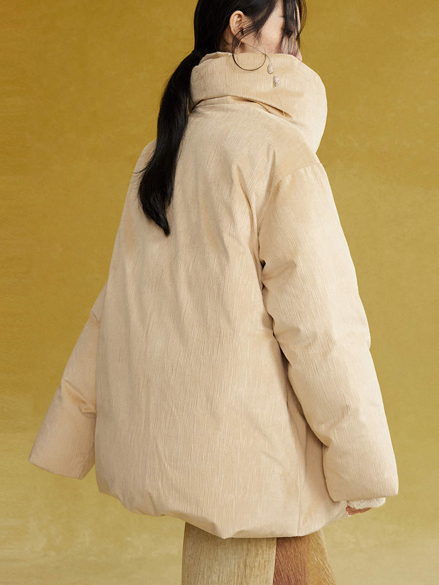 Loose High-Neck Down Jacket
