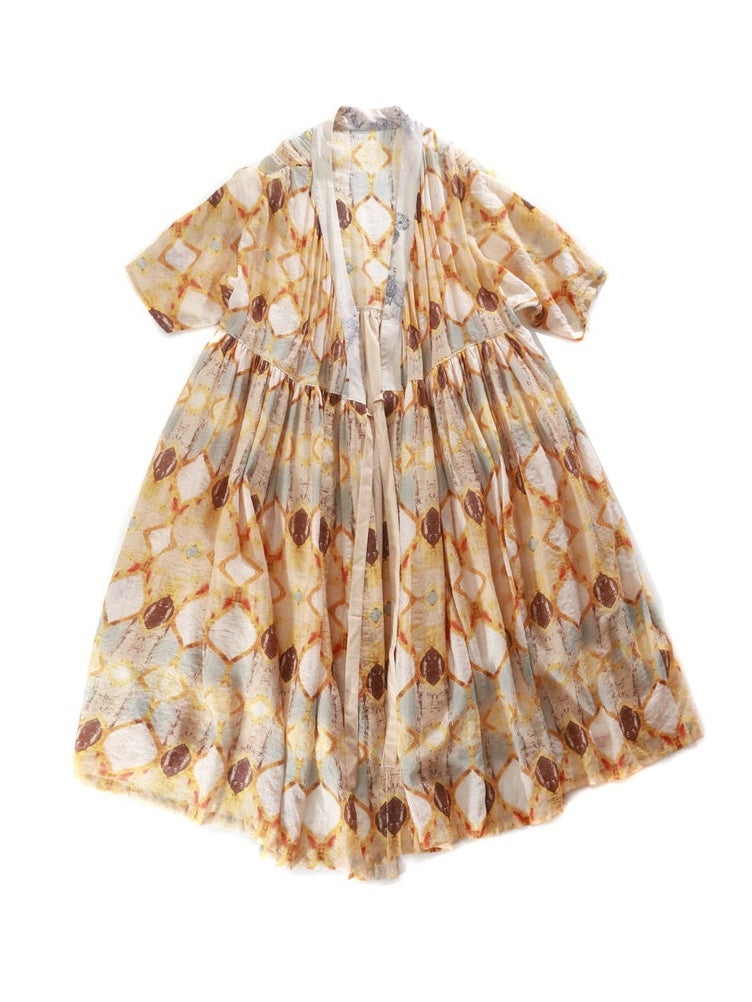 Multi-functional Sunscreen Printed Cachecoeur One-piece