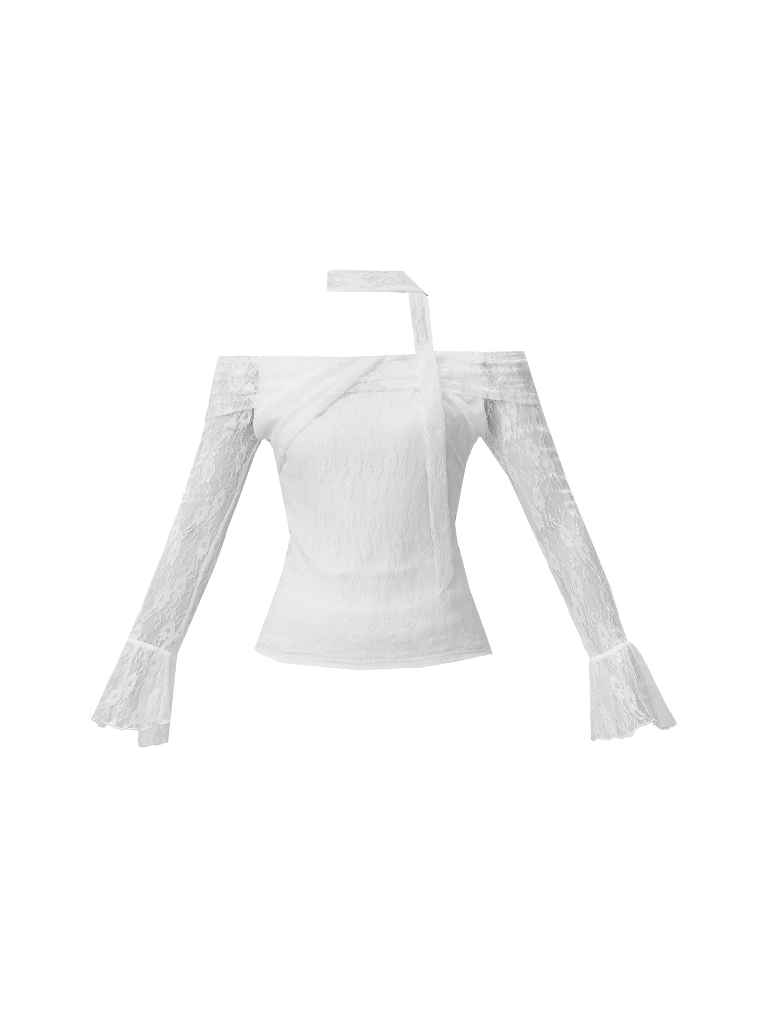 Lace Off-Shoulder Top & Cake Skirt