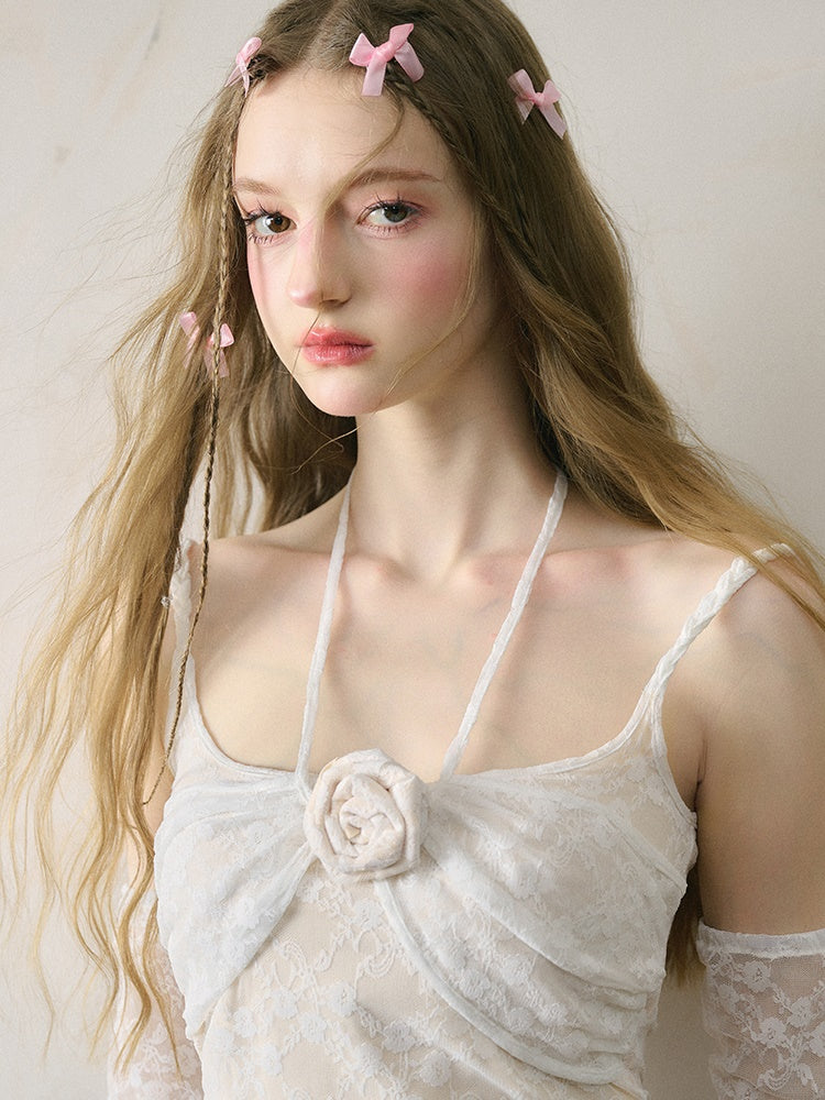 Lace Rose Camisole & Arm Cover