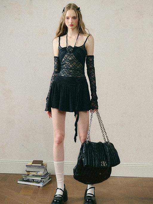 Lace Rose Camisole & Arm Cover