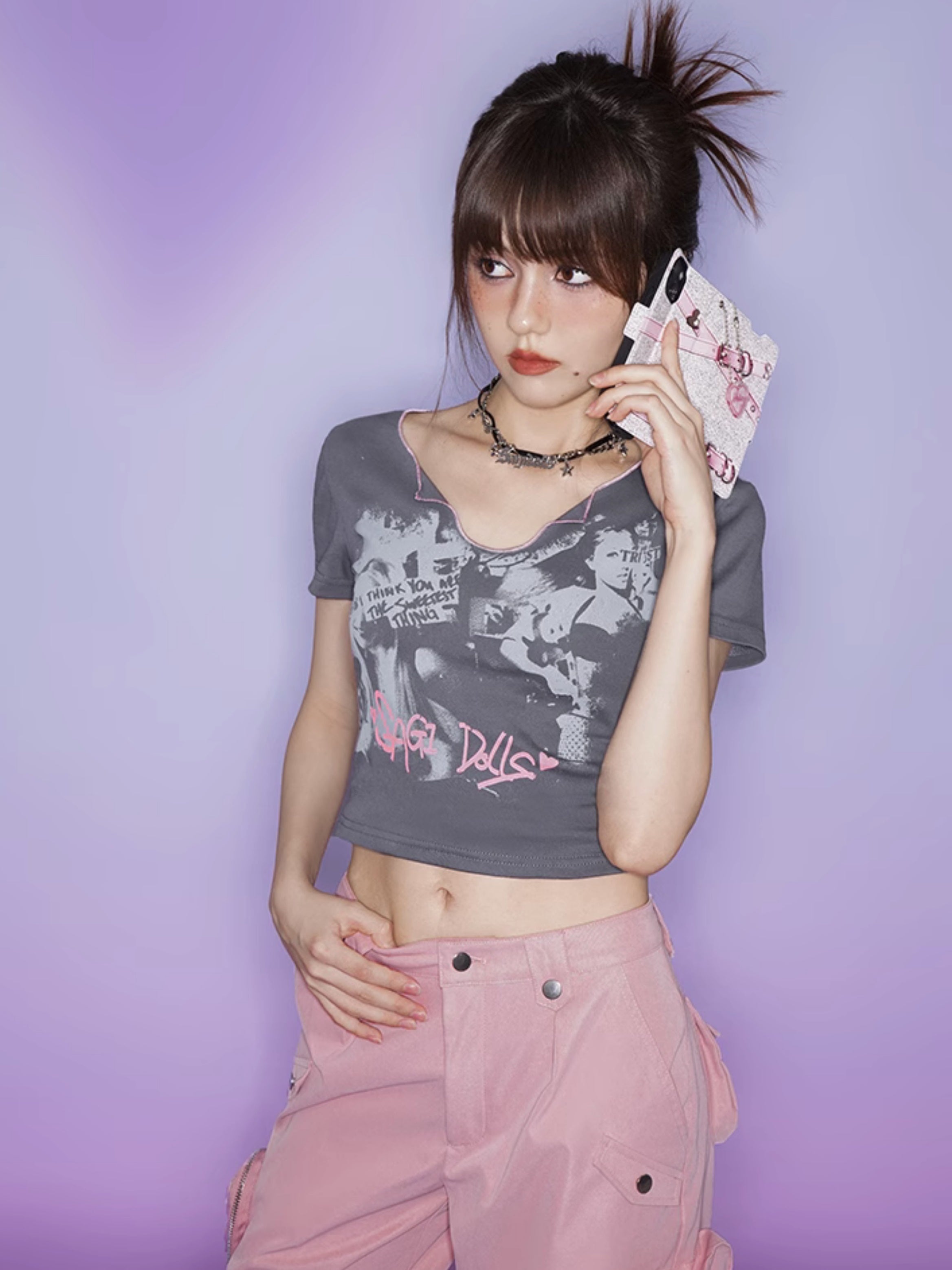 Print Short T-shirt