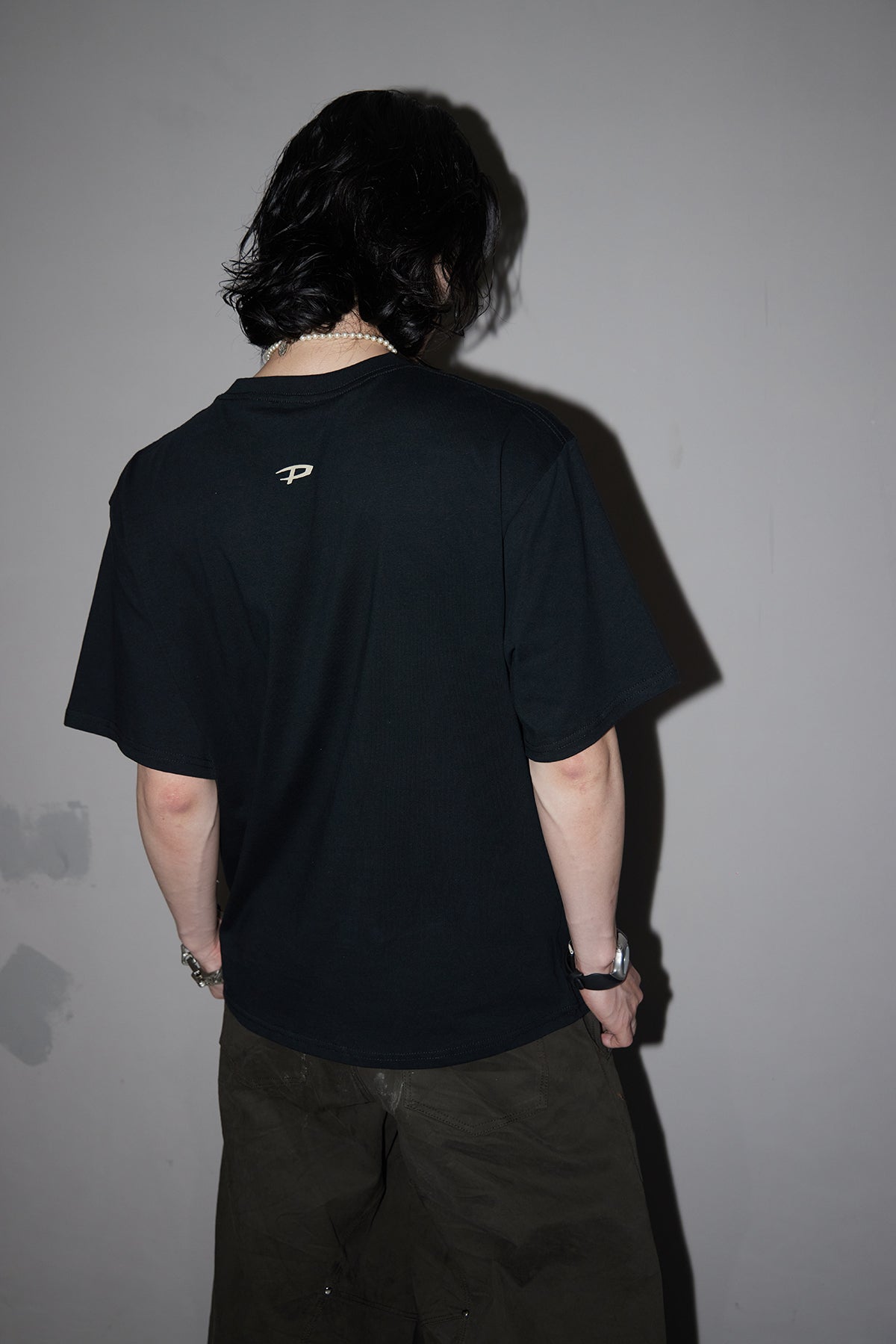 Graffiti Printed Letters Loose T-Shirt