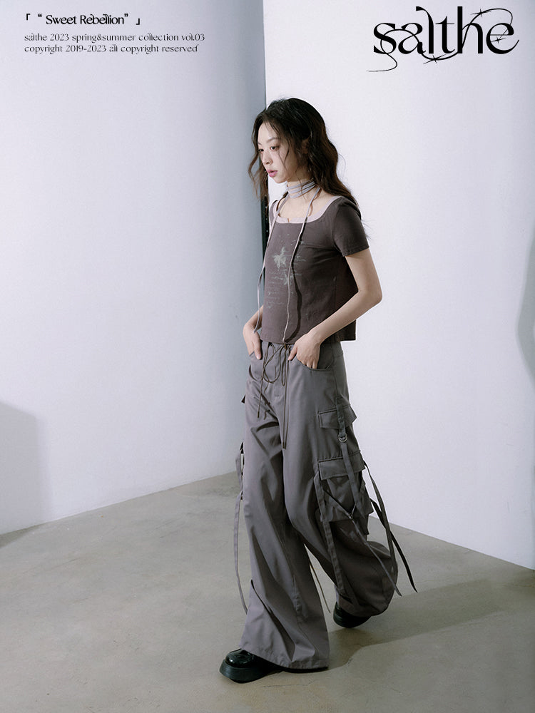 Strap Pocket Cargo Pants
