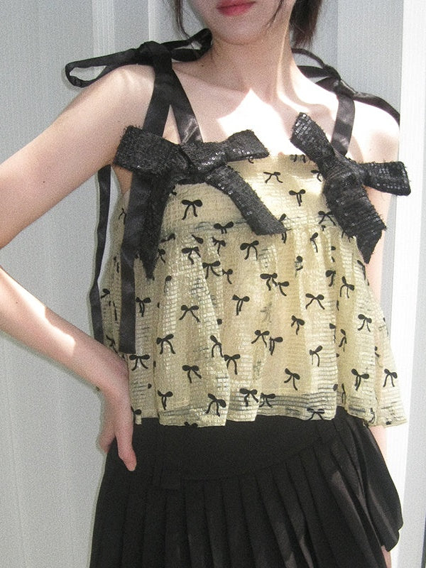 Perlen Big Bows Hosentender Top