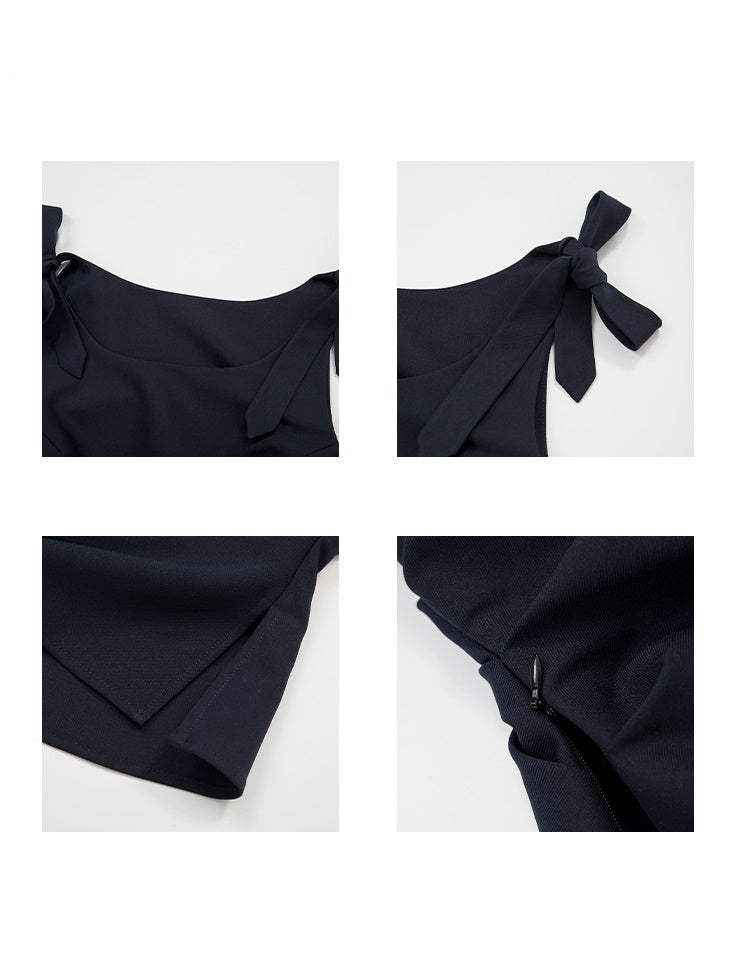 Ribbon Strap Drape Camisole