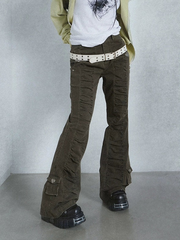 Mittelgroße Taille ausgestoßen Hosen
