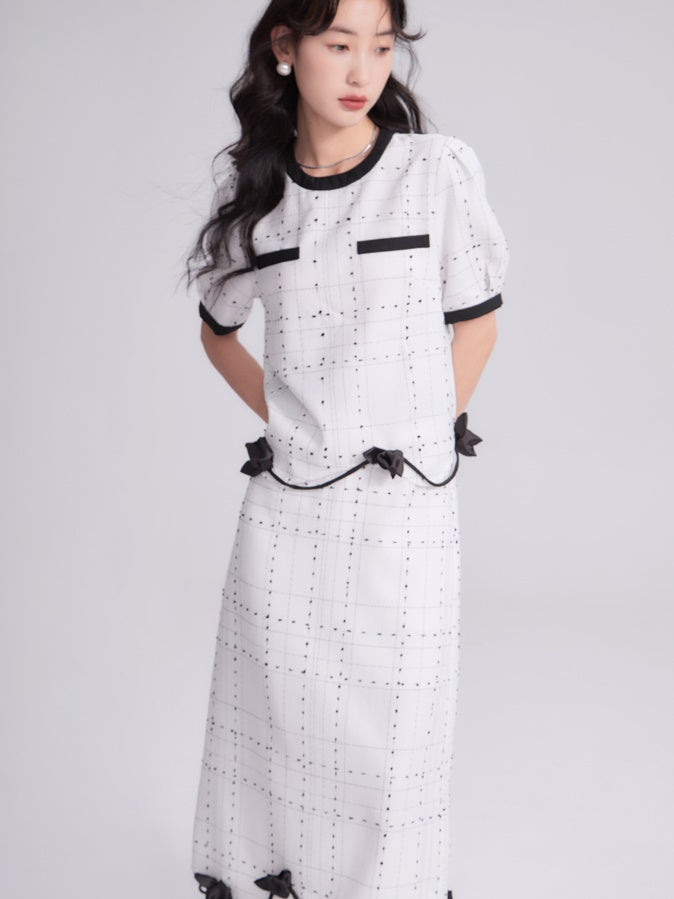 Tulpe -Spitze kleiner Duftpunkt Top & Rock