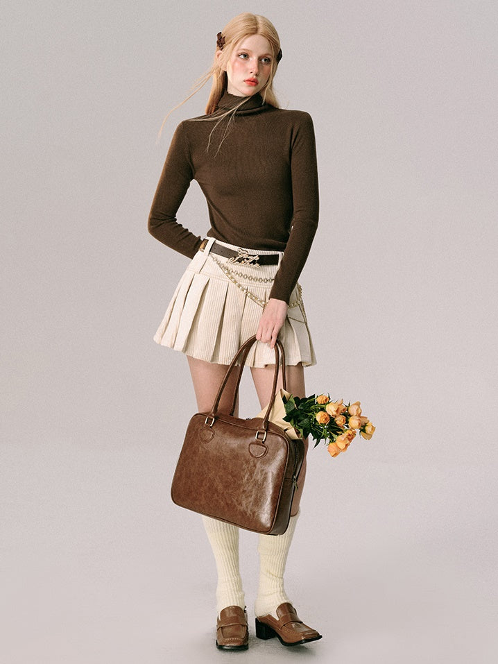 Velvet Swing Top Blouson & Mini Pleated Skirt & Long Mermaid Skirt