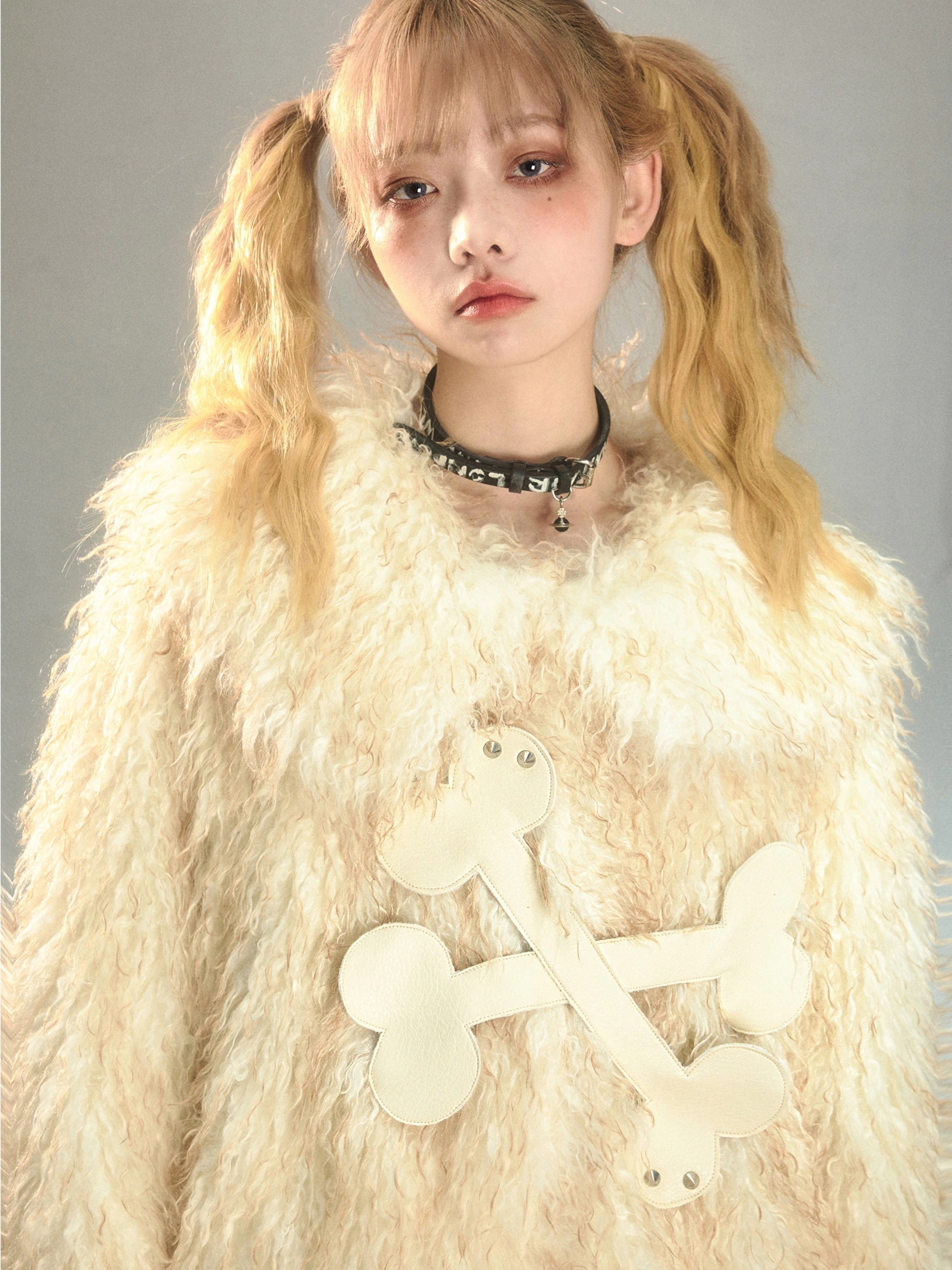 Eco-friendly Fur Mixed Loose Coat