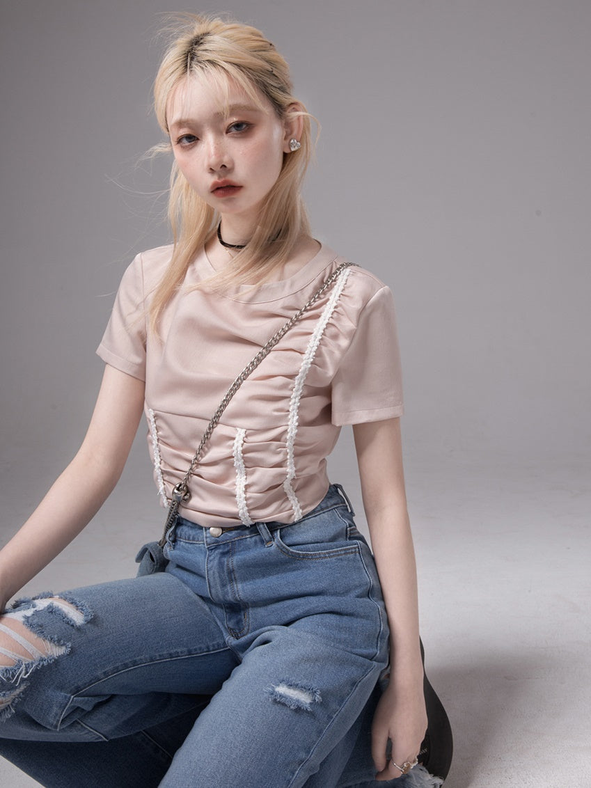 Ribbon Sattel Design Top & Unrevular Short Rock Setup