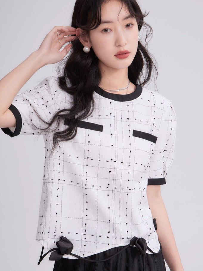 Tulpe -Spitze kleiner Duftpunkt Top & Rock