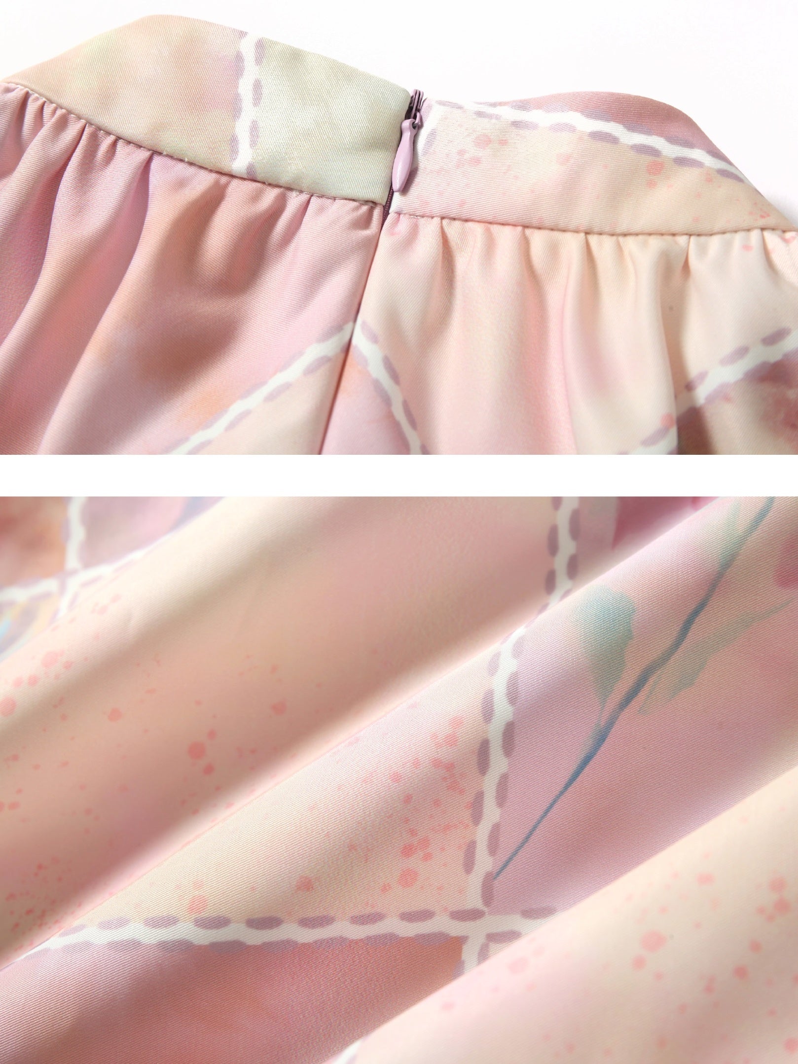 Plaid Floral Blooming Sleels Robe courte