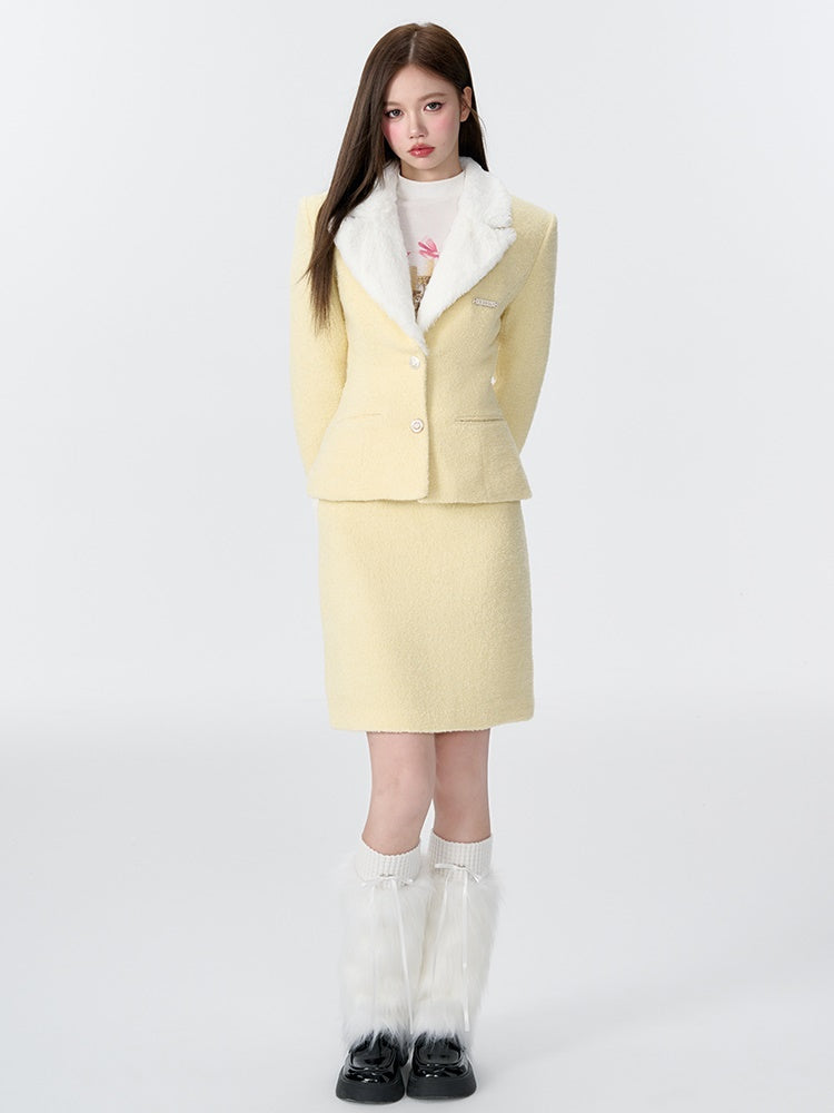Plushe Waist Shape Jacket & Skirt