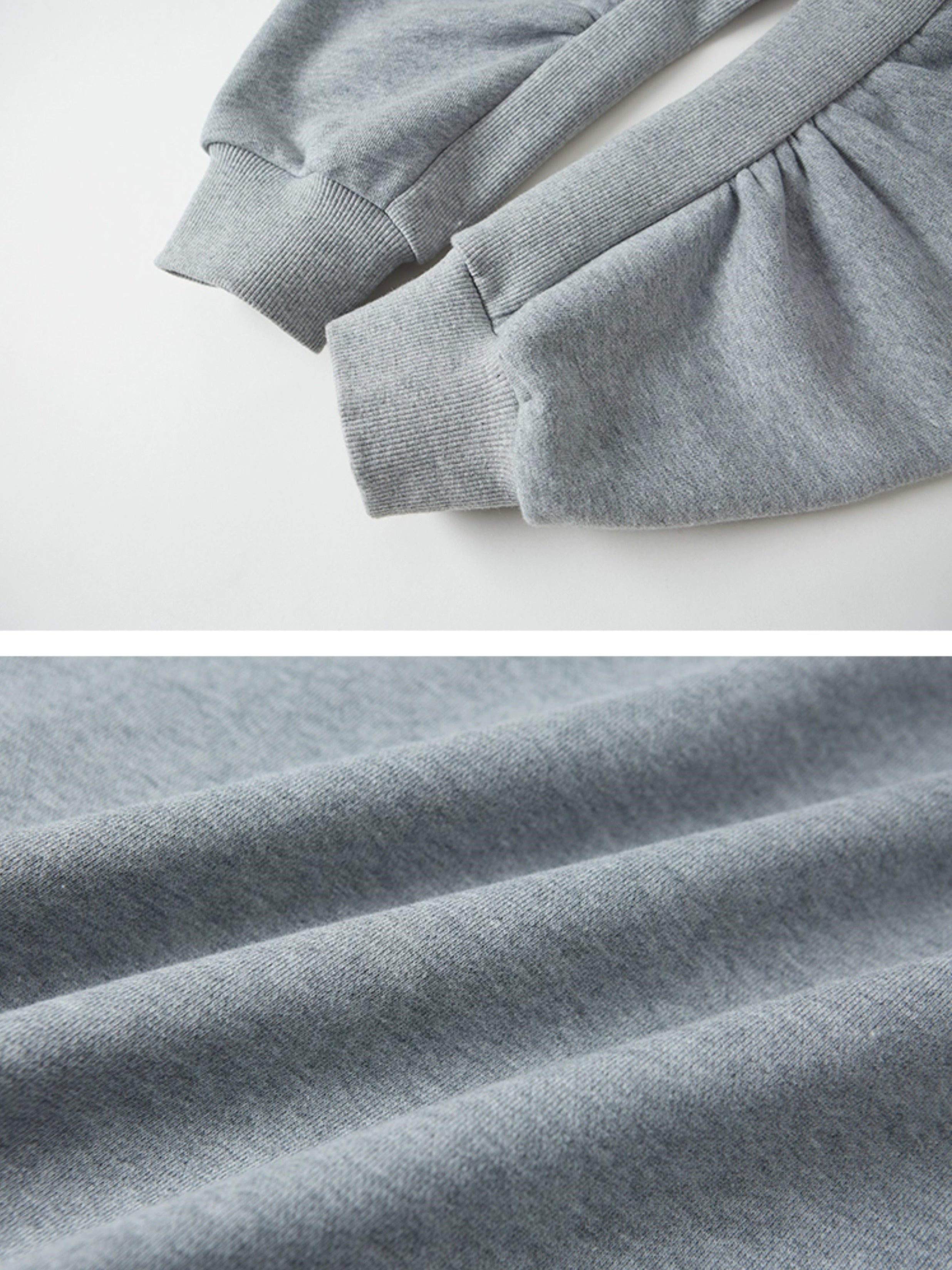 Emboss Ribbon Sweat & Short Skirt
