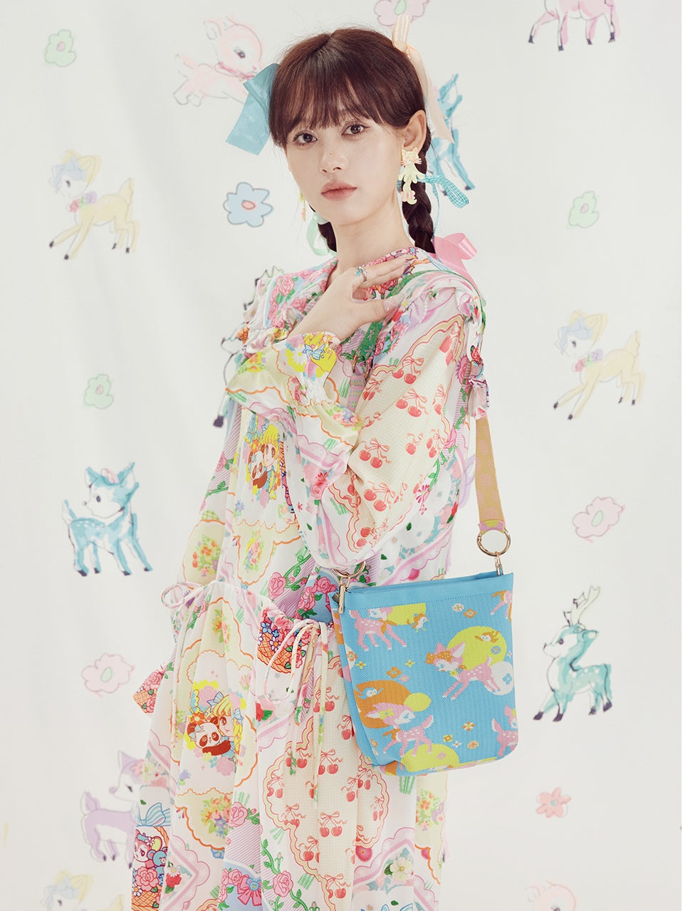 Tension à imprimé princesse A-line robe