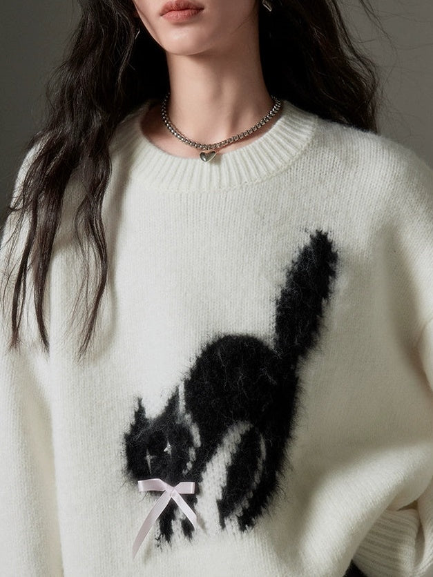 Chat pull rond