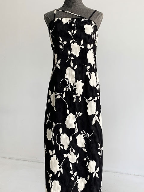 Flowers into Painting Suspender One-piece