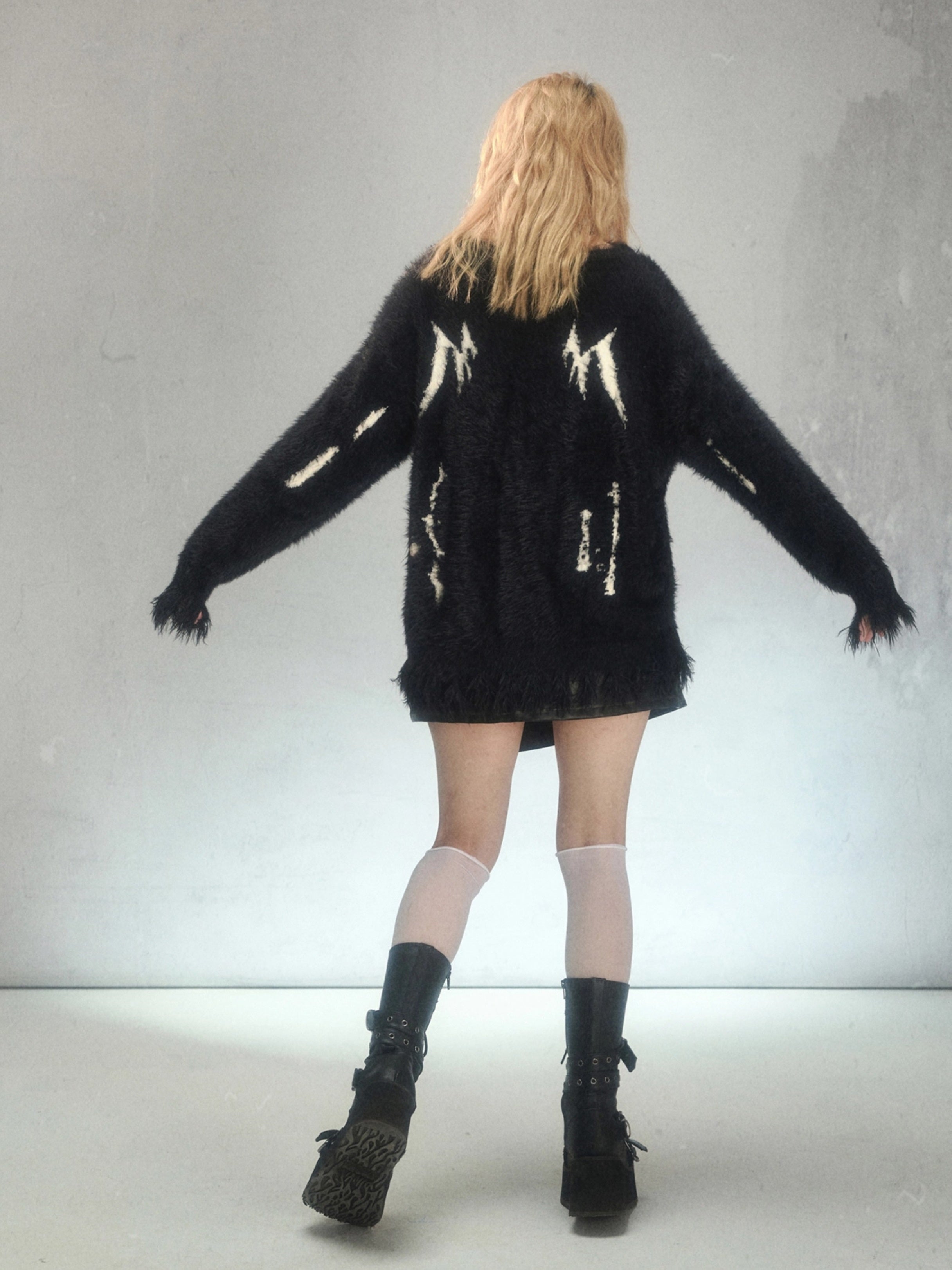 Punk Graffiti Niche Loose Pullover