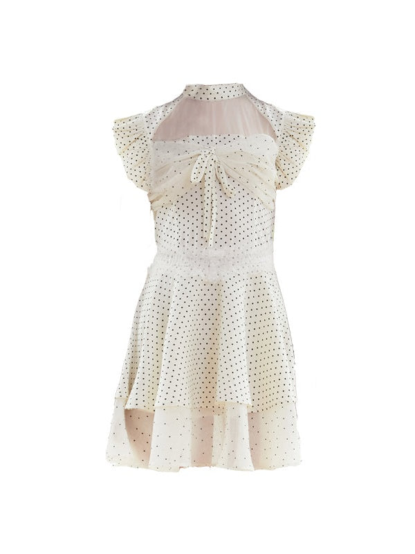 Polka Dot Layered Design Dress
